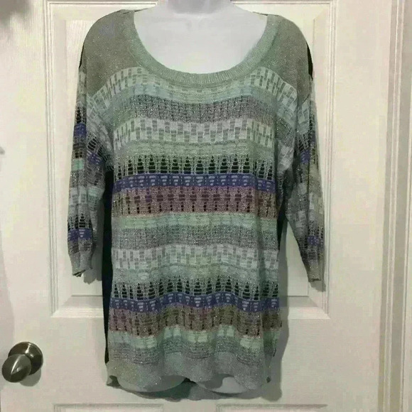 Guess Tunic Length Sparkly Sweater - Picture 7 of 11